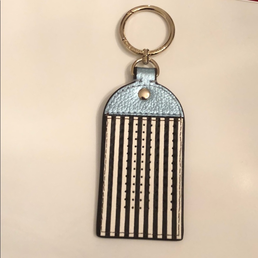 Henri Bendel leather bag charm/ key fob